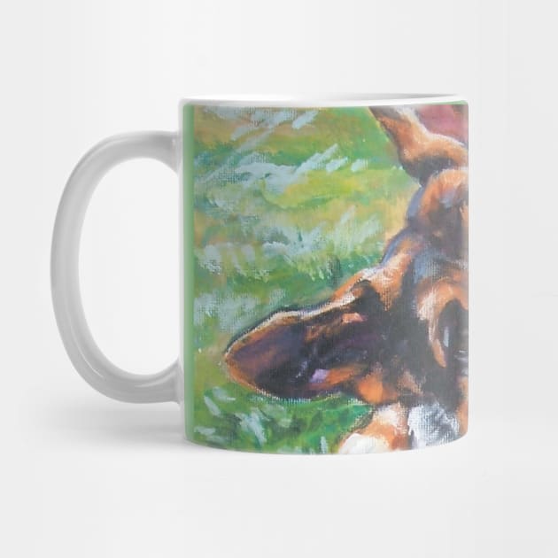 German Shepherd Fine Art Painting by LASHEPARD